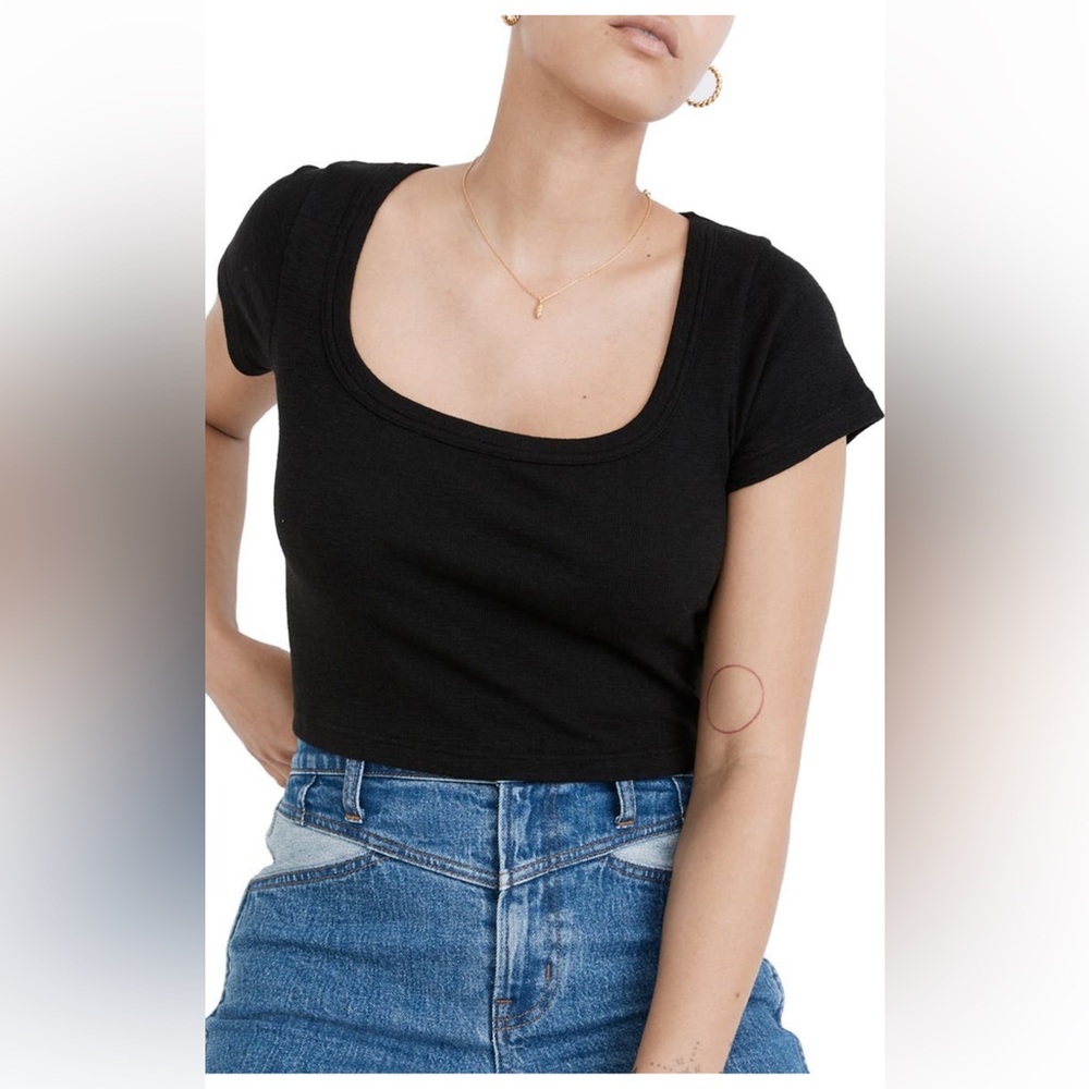 NWT Madewell U Neck crop top